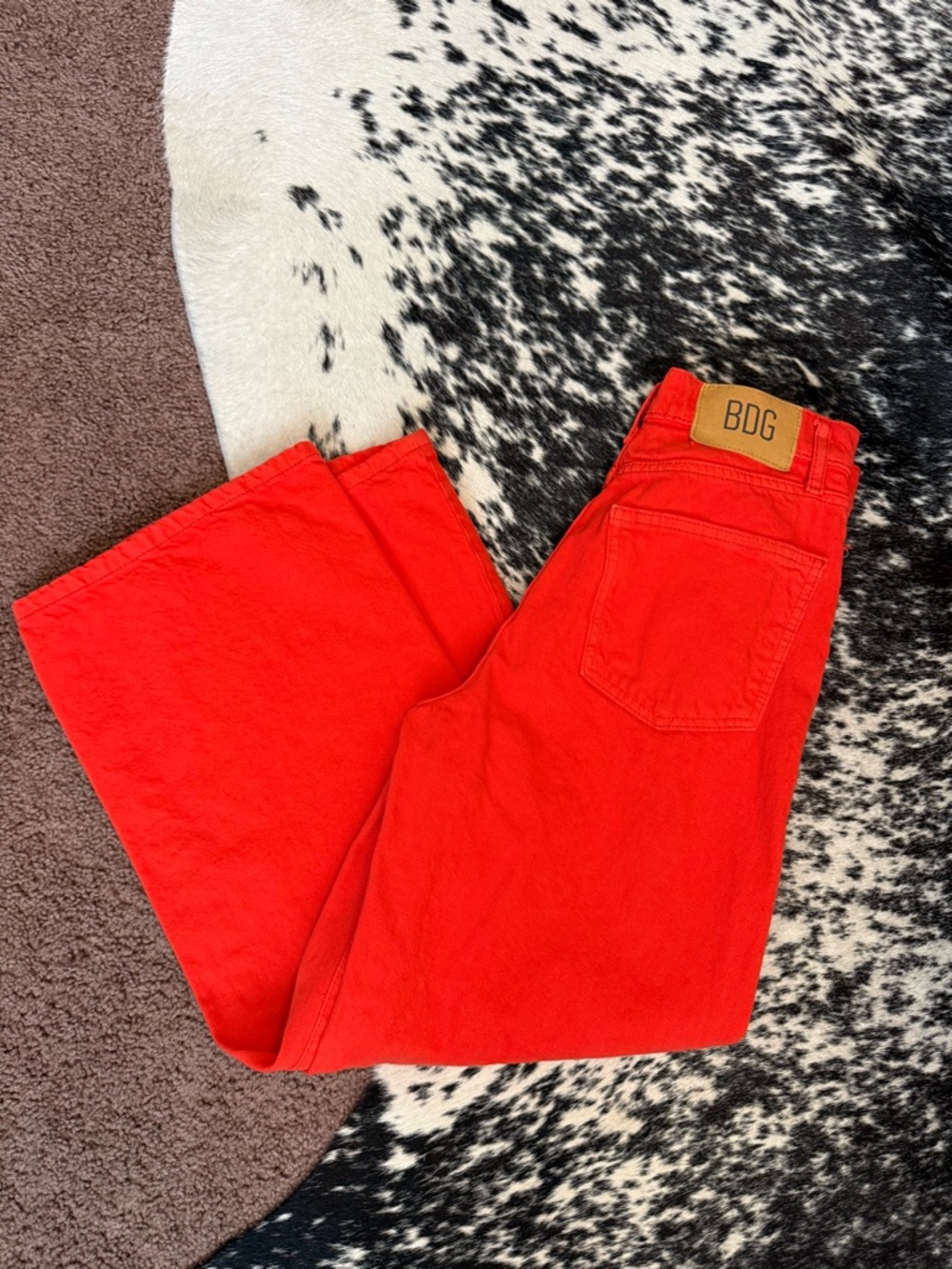 BDG Orange Wide-Leg Jeans